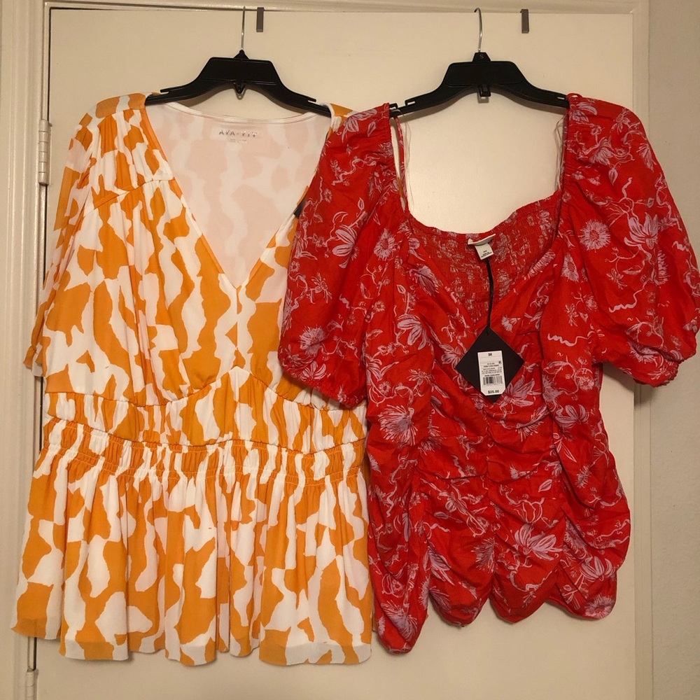 NWT Ava & Viv 3XL Tops (Both)